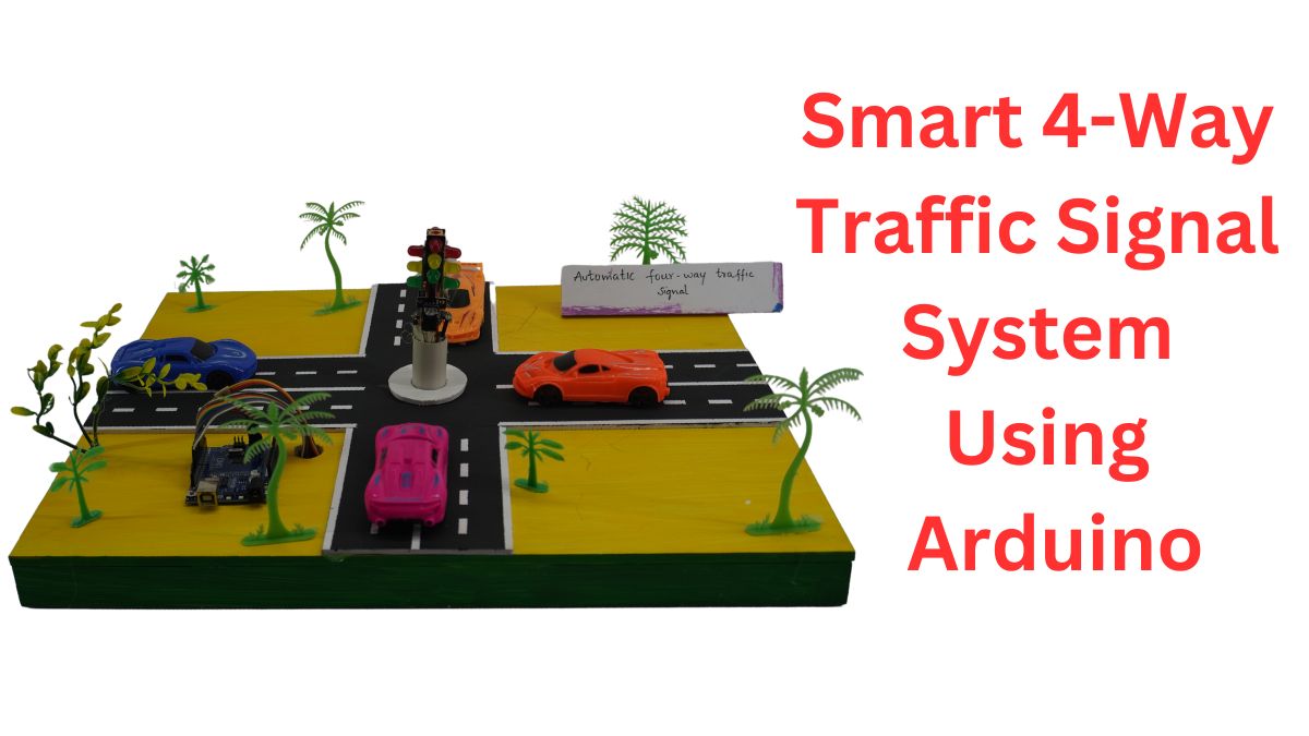 Smart 4-Way Traffic Signal System Using Arduino